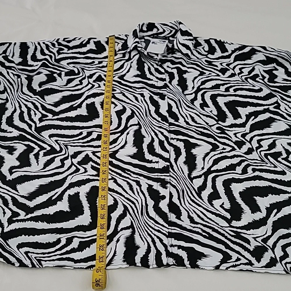 💫Black & WhiteTop Tunic Camellia By Affection Christina Zebra Print💫 - Picture 9 of 16